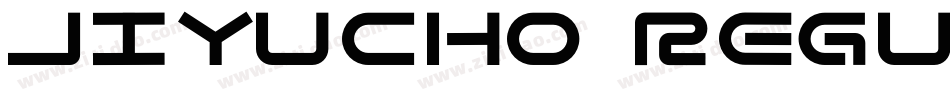 Jiyucho Regular字体转换